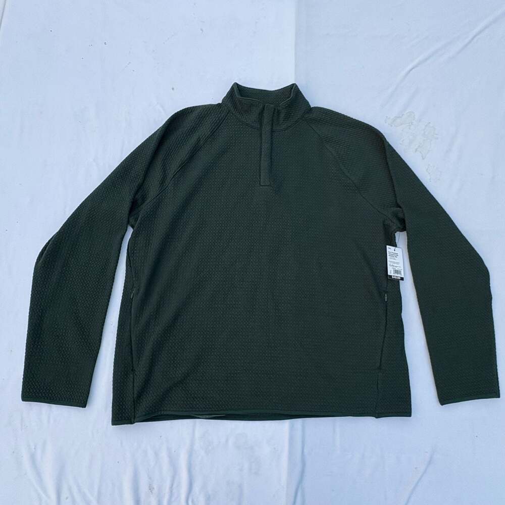 FLX Men's Textured Fleece Quarter-Zip Pullover